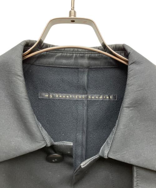 My Beautiful Landlet（マイビューティフルランドレット）My Beautiful Landlet (マイビューティフルランドレット) 比翼コート ブラック サイズ:2の古着・服飾アイテム