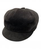 Christian Diorクリスチャン ディオール）の古着「スウェードキャスケット」｜ブラック