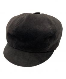 Christian Dior（クリスチャン ディオール）の古着「スウェードキャスケット」｜ブラック