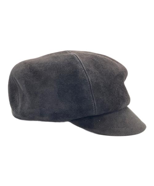 Christian Dior（クリスチャン ディオール）Christian Dior (クリスチャン ディオール) スウェードキャスケット ブラックの古着・服飾アイテム