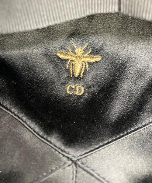 Christian Dior（クリスチャン ディオール）Christian Dior (クリスチャン ディオール) スウェードキャスケット ブラックの古着・服飾アイテム