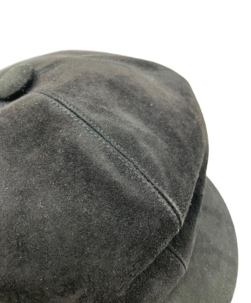 Christian Dior（クリスチャン ディオール）Christian Dior (クリスチャン ディオール) スウェードキャスケット ブラックの古着・服飾アイテム