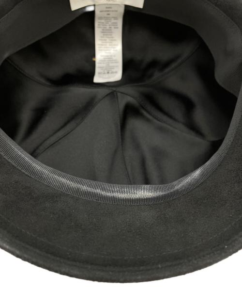 Christian Dior（クリスチャン ディオール）Christian Dior (クリスチャン ディオール) スウェードキャスケット ブラックの古着・服飾アイテム