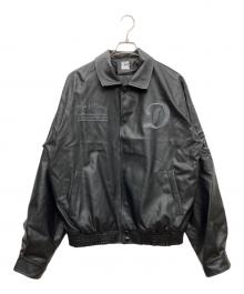 DALL CLOTHING（ダルクロージング）の古着「フェイクレザーブルゾン」｜ブラック