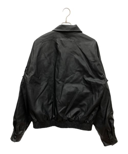 DALL CLOTHING（ダルクロージング）DALL CLOTHING (ダルクロージング) フェイクレザーブルゾン ブラック サイズ:SIZE Fの古着・服飾アイテム
