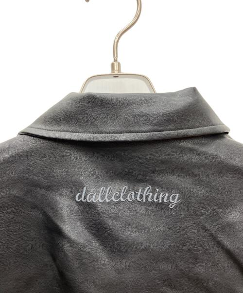 DALL CLOTHING（ダルクロージング）DALL CLOTHING (ダルクロージング) フェイクレザーブルゾン ブラック サイズ:SIZE Fの古着・服飾アイテム