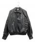 DALL CLOTHING（ダルクロージング）の古着「フェイクレザーブルゾン」｜ブラック