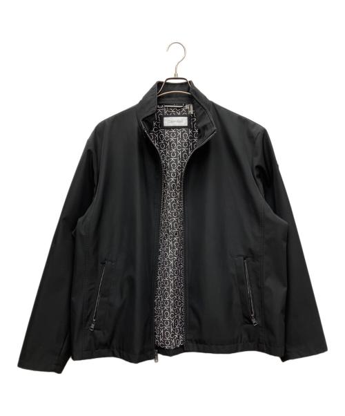 Calvin Klein（カルバンクライン）Calvin Klein (カルバンクライン) ジップブルゾン ブラック サイズ:XLの古着・服飾アイテム