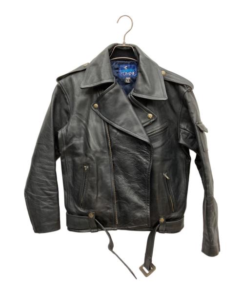 EXCELLENCE KOMINE（エクセレンス コミネ）EXCELLENCE KOMINE (エクセレンス コミネ) レザージャケット ブラック サイズ:LLの古着・服飾アイテム
