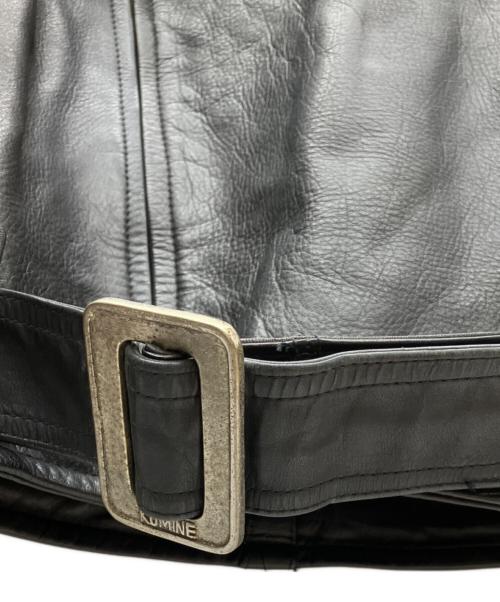 EXCELLENCE KOMINE（エクセレンス コミネ）EXCELLENCE KOMINE (エクセレンス コミネ) レザージャケット ブラック サイズ:LLの古着・服飾アイテム