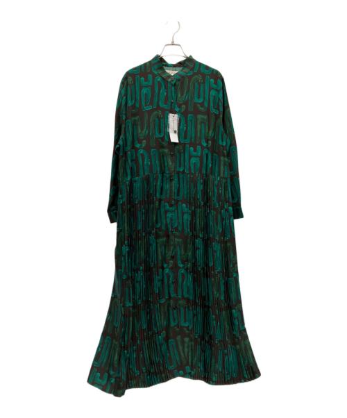 SUM1 STYLE（スミスタイル）SUM1 STYLE (スミスタイル) 長袖ワンピース グリーン×ブラック サイズ:FREE 未使用品の古着・服飾アイテム