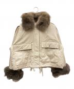 aureaアウレア）の古着「ファー付ブルゾン」｜ピンク