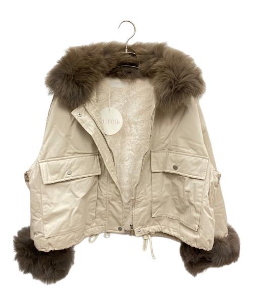 aurea（アウレア）aurea (アウレア) ファー付ブルゾン ピンク サイズ:FREE 未使用品の古着・服飾アイテム