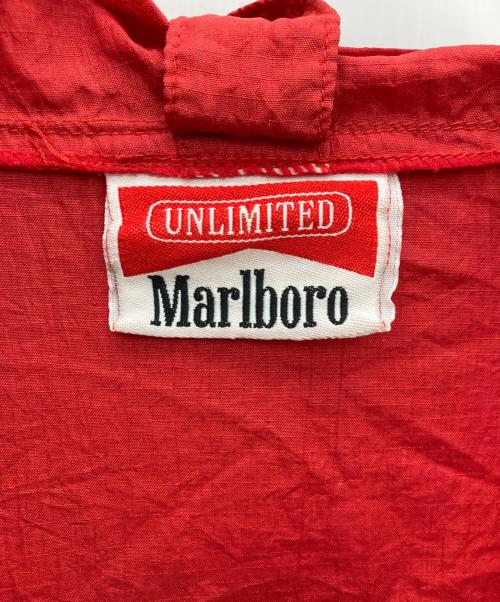 marlboro（マルボロ）marlboro (マルボロ) ハーフジップナイロンジャケット レッド サイズ:Lの古着・服飾アイテム