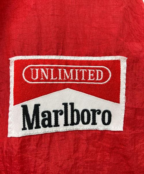 marlboro（マルボロ）marlboro (マルボロ) ハーフジップナイロンジャケット レッド サイズ:Lの古着・服飾アイテム