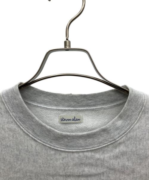 STEVEN ALAN（スティーブンアラン）STEVEN ALAN (スティーブンアラン) ウラケセットインスリーブクルーネックスウェット ホワイト サイズ:Mの古着・服飾アイテム