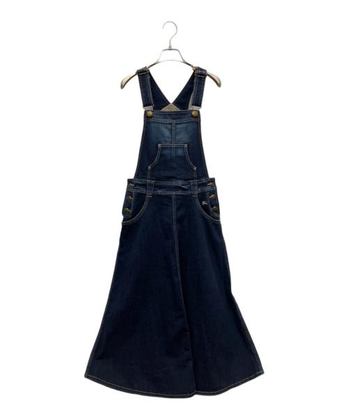 BURBERRY BLUE LABEL（バーバリー ブルー レーベル）BURBERRY BLUE LABEL (バーバリーロンドンブルーレーベル) デニムジャンパースカート インディゴ サイズ:SIZE 38の古着・服飾アイテム