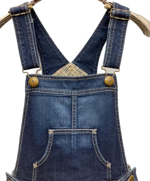 BURBERRY BLUE LABEL（バーバリー ブルー レーベル）BURBERRY BLUE LABEL (バーバリーロンドンブルーレーベル) デニムジャンパースカート インディゴ サイズ:SIZE 38の古着・服飾アイテム