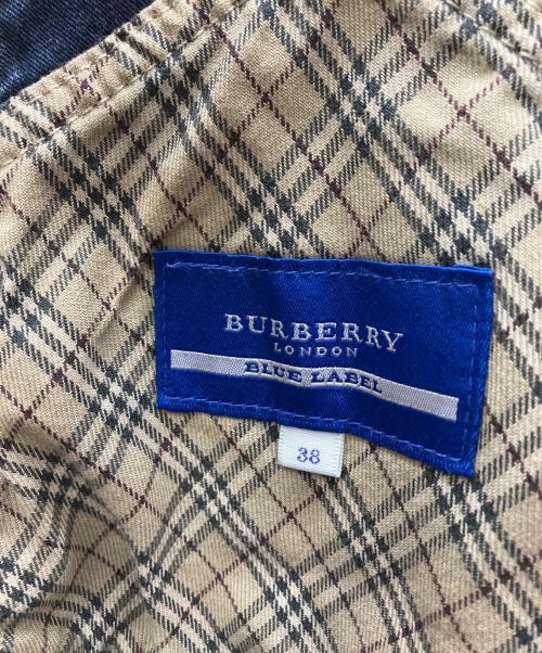 BURBERRY BLUE LABEL（バーバリー ブルー レーベル）BURBERRY BLUE LABEL (バーバリーロンドンブルーレーベル) デニムジャンパースカート インディゴ サイズ:SIZE 38の古着・服飾アイテム