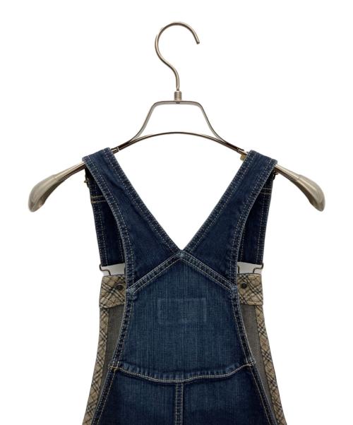 BURBERRY BLUE LABEL（バーバリー ブルー レーベル）BURBERRY BLUE LABEL (バーバリーロンドンブルーレーベル) デニムジャンパースカート インディゴ サイズ:SIZE 38の古着・服飾アイテム