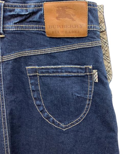 BURBERRY BLUE LABEL（バーバリー ブルー レーベル）BURBERRY BLUE LABEL (バーバリーロンドンブルーレーベル) デニムジャンパースカート インディゴ サイズ:SIZE 38の古着・服飾アイテム