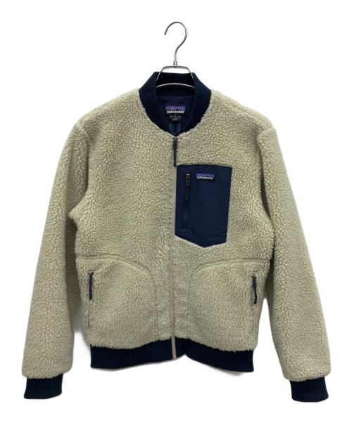 Patagonia（パタゴニア）Patagonia (パタゴニア) レトロXボンバージャケット ホワイト×ネイビー サイズ:Sの古着・服飾アイテム