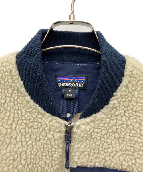 Patagonia（パタゴニア）Patagonia (パタゴニア) レトロXボンバージャケット ホワイト×ネイビー サイズ:Sの古着・服飾アイテム