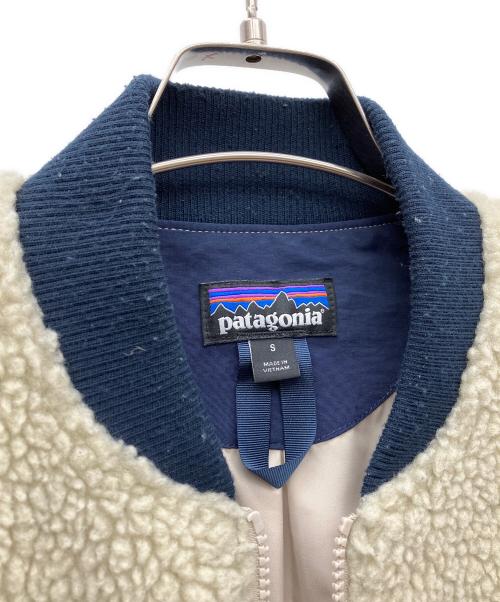 Patagonia（パタゴニア）Patagonia (パタゴニア) レトロXボンバージャケット ホワイト×ネイビー サイズ:Sの古着・服飾アイテム