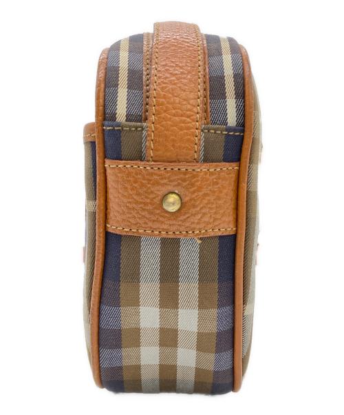 Burberry's（バーバリー）Burberry's (バーバリー) ノバチェック ショルダーバッグ パープルの古着・服飾アイテム