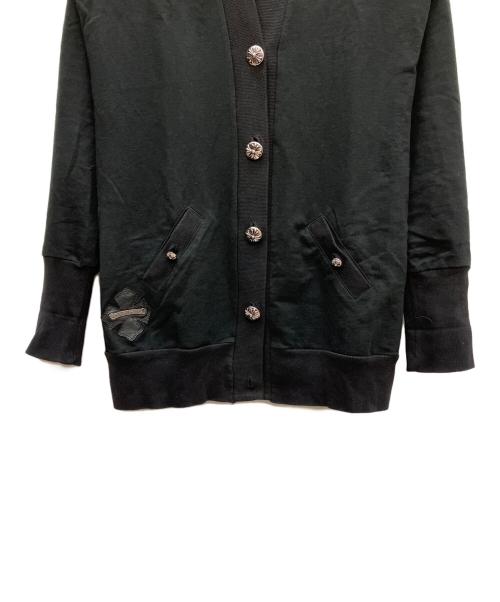 CHROME HEARTS（クロムハーツ）CHROME HEARTS (クロムハーツ) 薄手カーディガン ブラック サイズ:SIZE Sの古着・服飾アイテム