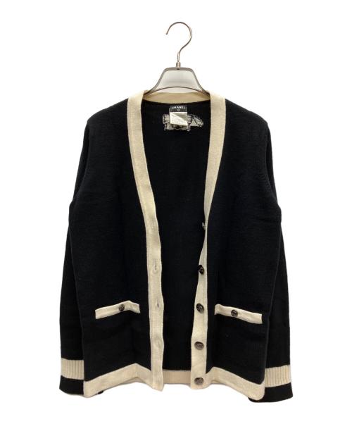 CHANEL（シャネル）CHANEL (シャネル) 薄手カーディガン ブラック サイズ:SIZE 38の古着・服飾アイテム