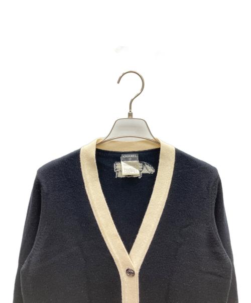 CHANEL（シャネル）CHANEL (シャネル) 薄手カーディガン ブラック サイズ:SIZE 38の古着・服飾アイテム