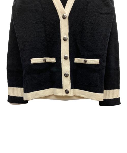 CHANEL（シャネル）CHANEL (シャネル) 薄手カーディガン ブラック サイズ:SIZE 38の古着・服飾アイテム