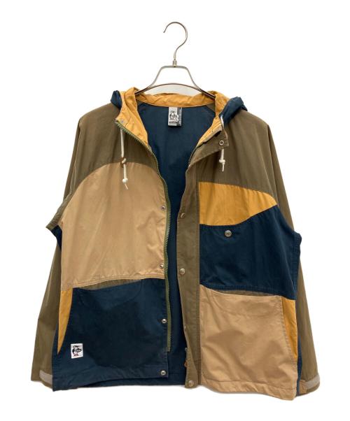 CHUMS（チャムス）CHUMS (チャムス) マウンテンパーカー カーキ×ベージュ×ネイビー サイズ:Ｌの古着・服飾アイテム