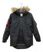 CHUMSチャムス）の古着「3in1ダウンコート」｜ブラック