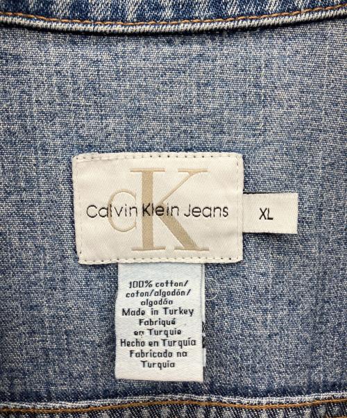 Calvin Klein Jeans（カルバンクラインジーンズ）Calvin Klein Jeans (カルバンクラインジーンズ) デニムジャケット インディゴ サイズ:XLの古着・服飾アイテム