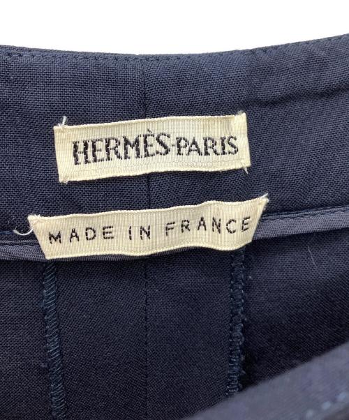 HERMES（エルメス）HERMES (エルメス) スラックス ネイビー サイズ:SIZE 36の古着・服飾アイテム