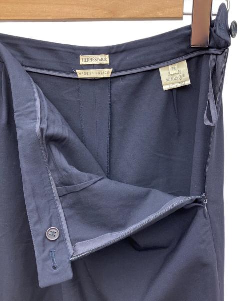 HERMES（エルメス）HERMES (エルメス) スラックス ネイビー サイズ:SIZE 36の古着・服飾アイテム