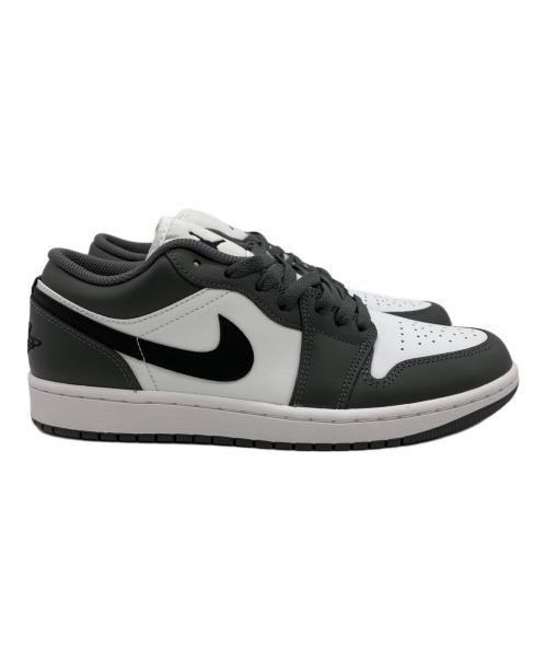 NIKE（ナイキ）NIKE (ナイキ) AIR JORDAN 1 LOW WHITE/BLACK-IRON GREY グレー サイズ:27.5cm 未使用品の古着・服飾アイテム