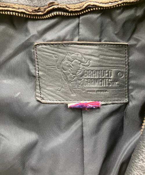 BRANDED GARMENTS（ブランデッドガーメンツ）BRANDED GARMENTS (ブランデッドガーメンツ) ライダースジャケット ブラック サイズ:38の古着・服飾アイテム
