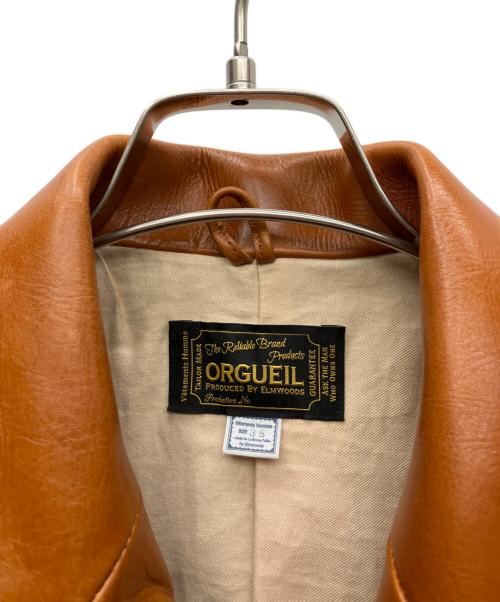 ORGUEIL（オルゲイユ）ORGUEIL (オルゲイユ) レザージャケット キャメル サイズ:38の古着・服飾アイテム