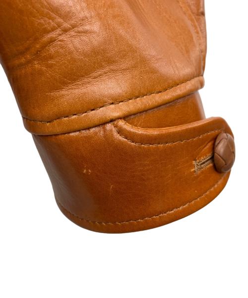 ORGUEIL（オルゲイユ）ORGUEIL (オルゲイユ) レザージャケット キャメル サイズ:38の古着・服飾アイテム