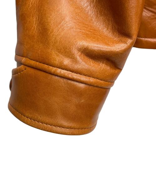 ORGUEIL（オルゲイユ）ORGUEIL (オルゲイユ) レザージャケット キャメル サイズ:38の古着・服飾アイテム