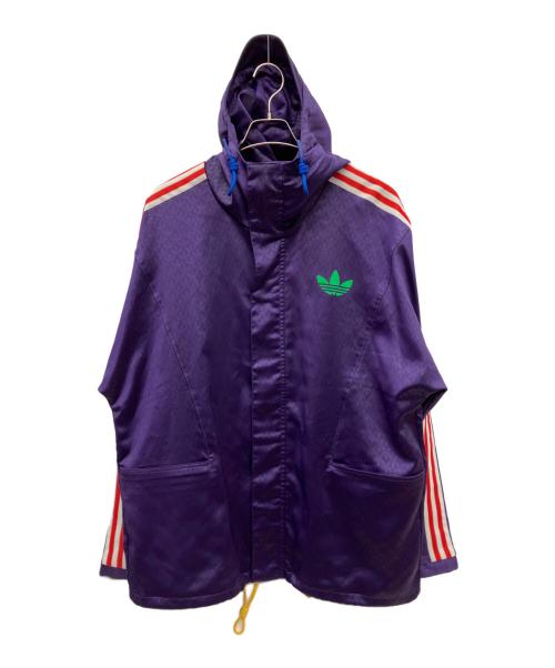 adidas（アディダス）adidas (アディダス) ウインドブレーカー パープル サイズ:XLの古着・服飾アイテム