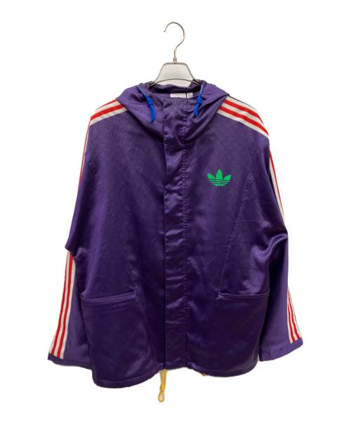 adidas（アディダス）adidas (アディダス) ウインドブレーカー パープル サイズ:XLの古着・服飾アイテム