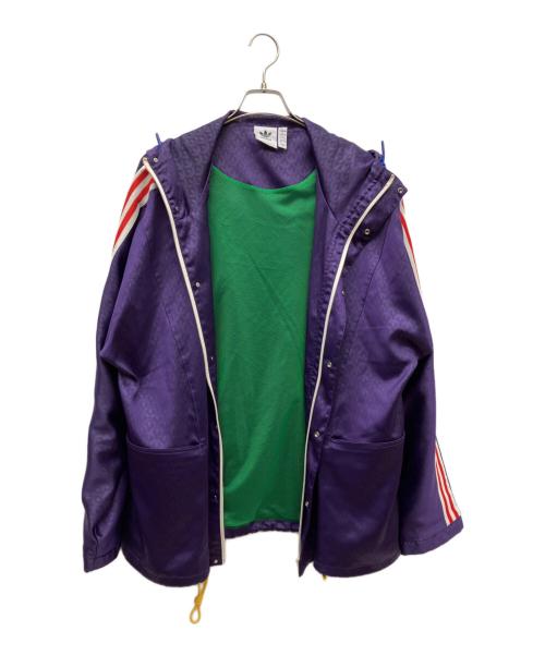 adidas（アディダス）adidas (アディダス) ウインドブレーカー パープル サイズ:XLの古着・服飾アイテム