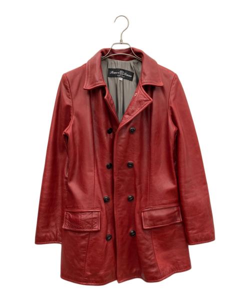 POWER POURCE（パワーソース）POWER POURCE (パワーソース) レザーコート レッド サイズ:Mの古着・服飾アイテム