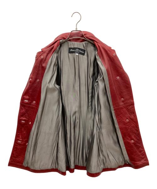 POWER POURCE（パワーソース）POWER POURCE (パワーソース) レザーコート レッド サイズ:Mの古着・服飾アイテム