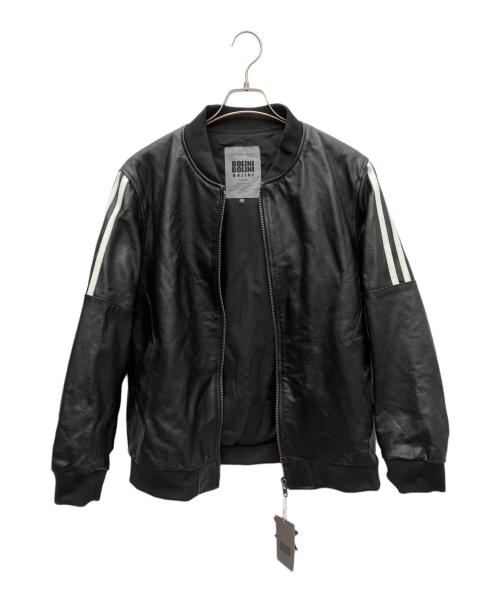 BOLINI（ボリーニ）BOLINI (ボリーニ) レザーブルゾン ブラック サイズ:50の古着・服飾アイテム