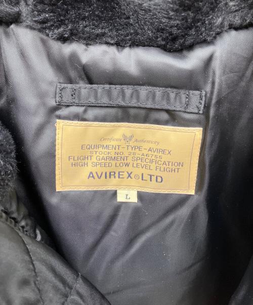 AVIREX（アヴィレックス）AVIREX (アヴィレックス) フライトジャケット ブラック サイズ:Lの古着・服飾アイテム